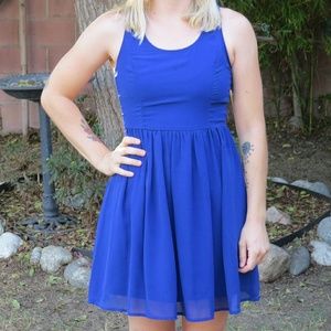 Royal blue dress